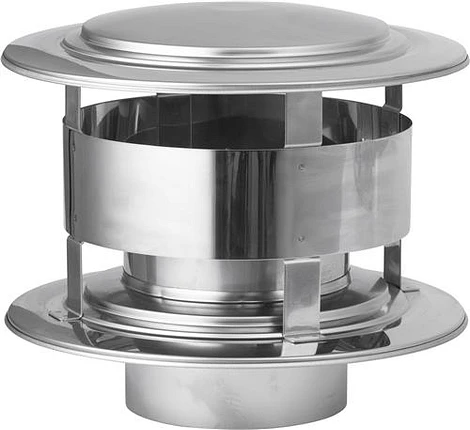 RVS Ø 125 mm Trekkap (Trekkende kap)