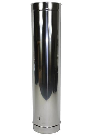 HT RVS DW 80/130 mm Pijp L = 1000 mm