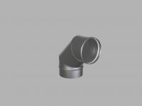 ME RVS EW Ø 113 mm bocht 90°