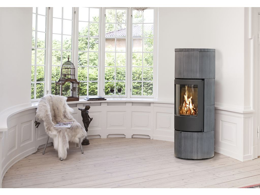 Jydepejsen Troja 44 Speksteen Houtkachel