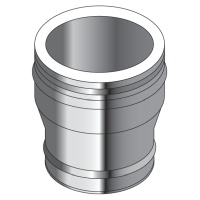 ICS 25 RVS Dubbelwandig vergrotend Verloop Ø 150/200 - Ø 180/230 mm