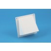 Universele Gevelklep Ø 100/125 mm WIT 110x54 mm met klep