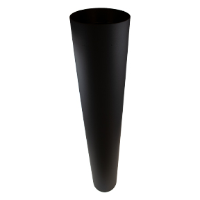 Antraciet 2 mm Ø 150 mm pijp L = 1000 mm zonder verjonging