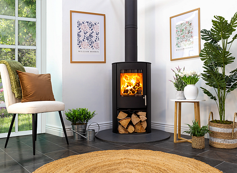 C&J Fireline Woodtec FCS Cylinder Stove