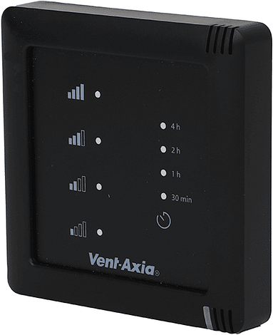 Vent-Axia Multihome draadloze 4-standenschakelaar met batterij Zwart SSU-BZ