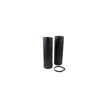 Kachelpijp Antraciet 2 mm Ø 150 mm Paspijp L = 500-900 mm 