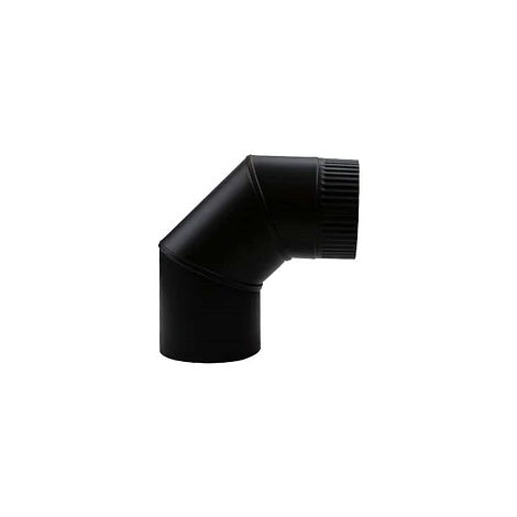 EW RVS zwart Ø 150 mm Bocht 90°