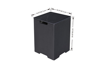 Elementi Ombouwtafel Gastank - ONB402-BB Zwart