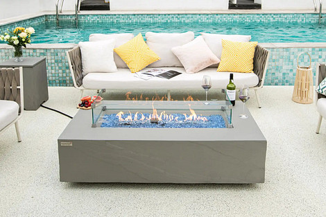 Elementi Meteora Fire Table Gas Betonlook