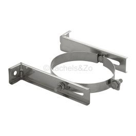 HT RVS DW 100/150 mm Muurbeugel Gat maat 150 mm 