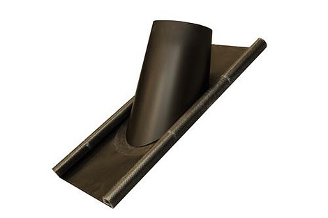 HT RVS DW 125/175 mm (No)-Lead slabpan 50° - 60°  Zwart