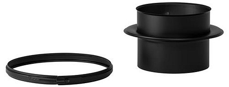 HT RVS DW 100/150 mm Onderverloop DW/EW Zwart