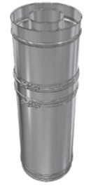 RVS CLV Ø 130/200 mm paspijp L = 720-1100 mm