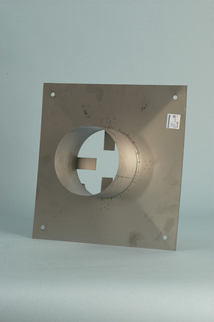 RVS Afdekplaat zelfklemmend flexibel Ø 110mm