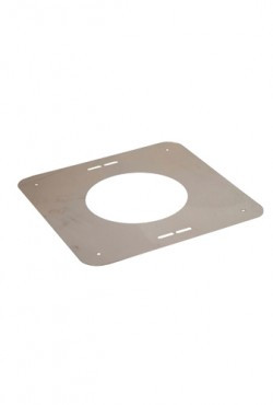 ICS 25 RVS Ø 180/230 mm Afsluitplaat Rechthoek 120 mm, gat maat 230 mm