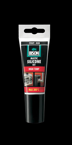 Bison Silicone High Temp Siliconenkit Zwart 60ML