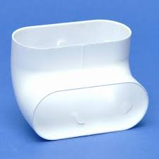 Kunststof kanaal 60x200 mm bocht 90° vert.