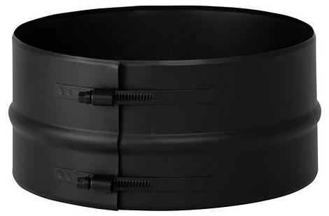 HT RVS DW 100/150 mm Brede klemband gat maat 150 mm / H=100 mm  Zwart