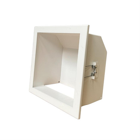 Convectierooster 190 x 190 mm OPEN met veren (WIT)