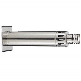 RVS Blank Ø 80/130 mm geveldoorvoer conc.