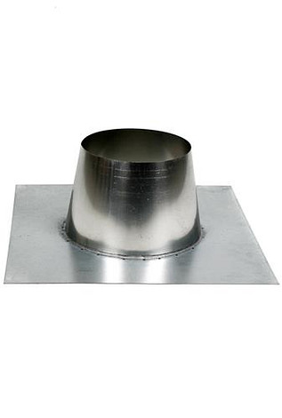 HT RVS DW 80/130 mm Dakplaat plat dak 0°