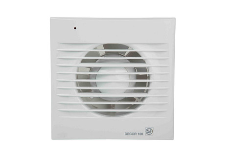 Toilet / Badkamerventilator Decor 100  CHZ Hygro + Timer (Hier zit een lange levertijd op)