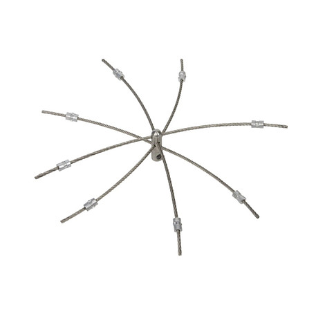 Power Veegkoppen Heavy Duty RVS Powerkabel Groot 50 cm