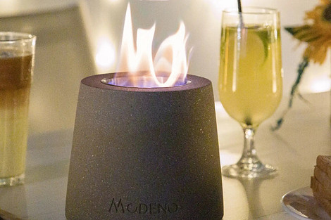 Modeno ENTTA Bio-Ethanol Tabletop Fireplace  (Donker Grijs)