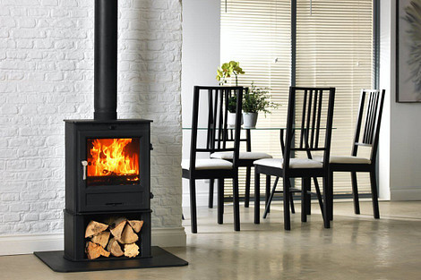 C&J Fireline Houtkachel FP5W-4 breed strakke deur