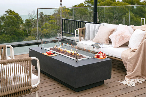 Elementi Grandville Fire Table Gas (Donker Grijs)