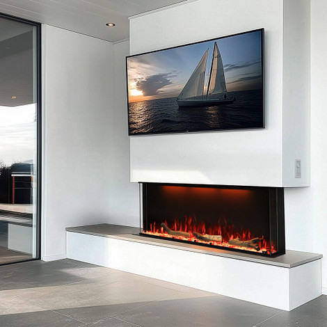 Comfortable at Home Laveno 152  elektrische 3D panoramahaard (3 zijden glas)