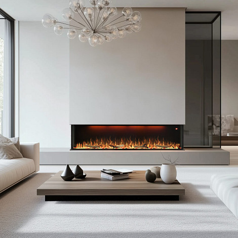 Comfortable at Home Laveno 241  elektrische 3D panoramahaard (3 zijden glas)