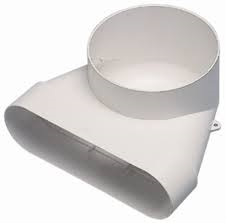 Kunststof kanaal 60x200 mm Lepe hoek Ø 125mm