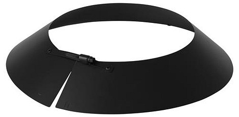 HT RVS DW 80/130 mm Stormkraag Zwart