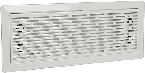 Uniflexplus Instelbaar vloerrooster met sleuven, wit