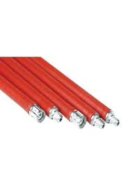 Flexibele veegstok met Schoefdraad Premium L = 1000 mm Rood