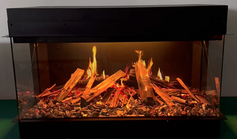 Comfortable at Home Elektrische 3D panoramahaard Verbania 94 (3 zijden glas)