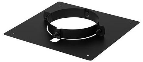 HT RVS DW 125/175 mm Verdiepingsteunplaat Gat maat 175 mm Zwart