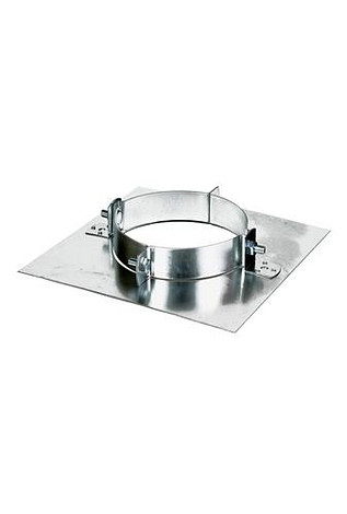 HT RVS DW 150/200 mm Verdiepingsteunplaat Gat maat 200 mm