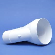 Kunststof kanaal verloop 60x200 mm x Ø 125mm