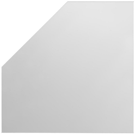 Vloerplaat Glas Vijfhoek 80 x 80 cm 6 mm dik (Helder)