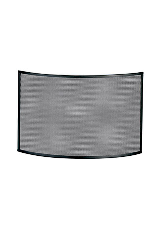 Vonkenscherm Zwart 125 / 486 H Gebogen Front hoog model