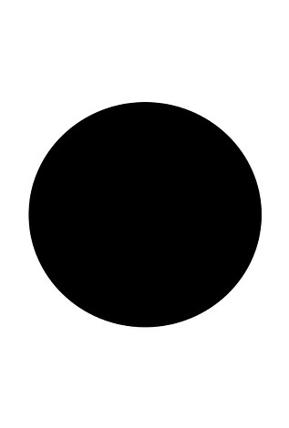 Vloerplaat Zwart Rond Ø 60 cm 2 mm dik 