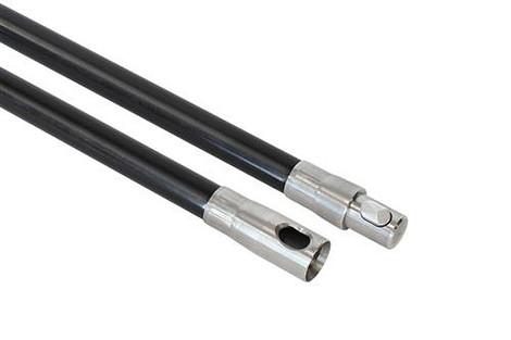 Power veegstok 1 meter Star 22 mm met rvs koppelingen