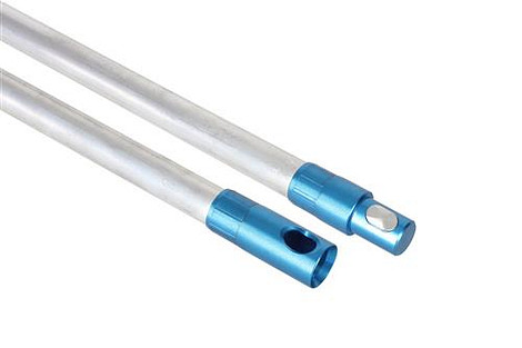 Power veegstok 50 cm Star aluminium 20 mm blauw