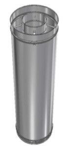 RVS CLV Ø 250/450 mm pijp vast L = 995 mm