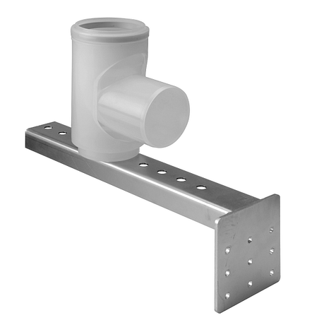 Kunststof Flex Ø 80 mm  Rolux Bocht DN80 + schoorsteensteun