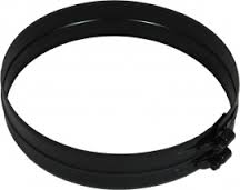 Zwart RVS Ø 80 mm klemband