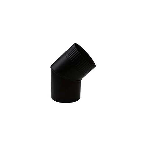 EW RVS zwart Ø 150 mm Bocht 45°