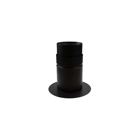 EW RVS zwart Ø 150 mm Nisbus met Rozet